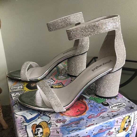 Jeffrey Campbell Crystal Heeled Sandal - Picture 2 of 5